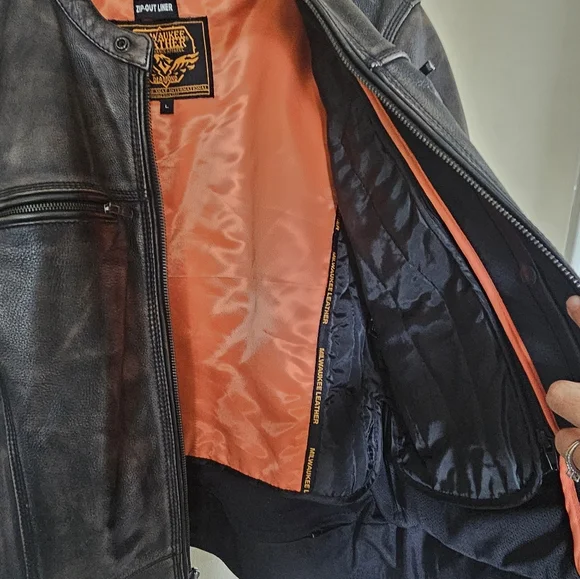 Size L Milwaukee Leather Man jacket - Picture 6 of 9